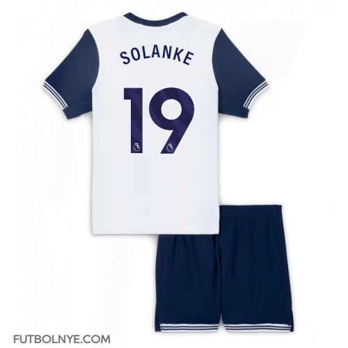 Camiseta Tottenham Hotspur Dominic Solanke #19 Primera Equipación para niños 2024-25 manga corta (+ pantalones cortos)